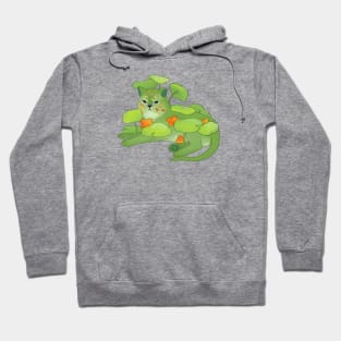 Water lily flower cat Hoodie